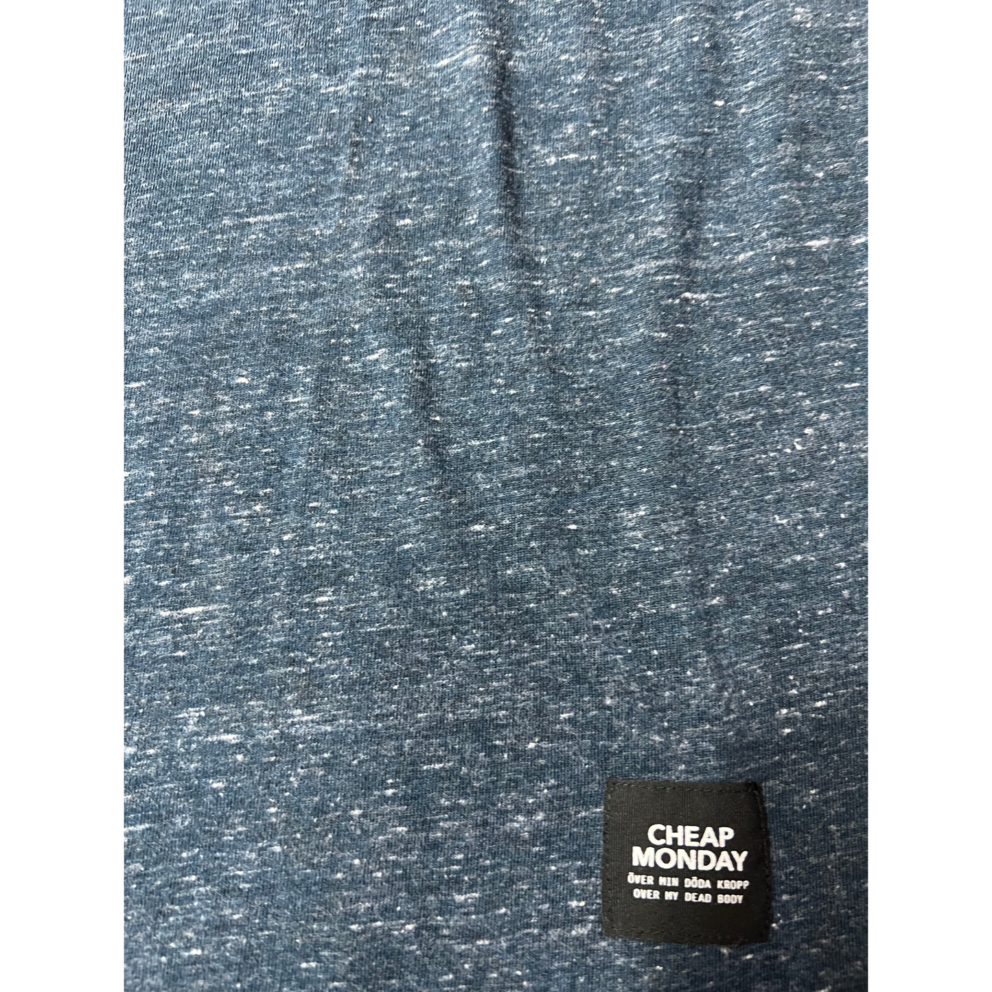 CHEAP MONDAY- T-shirt blu con taschino