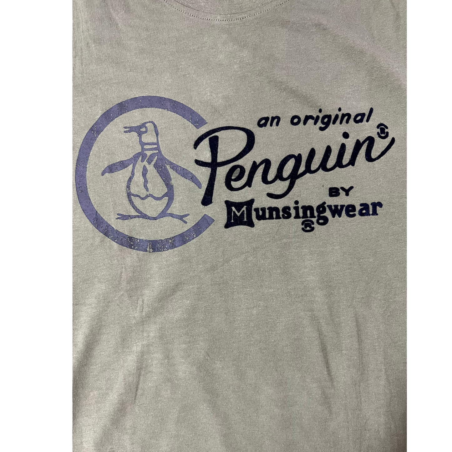 PENGUIN- T-shirt verde con stampa