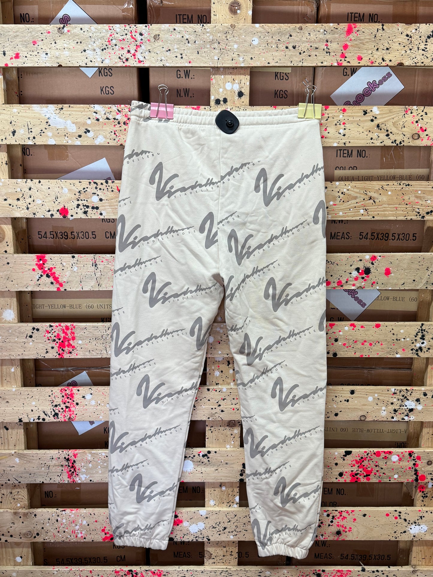 VIA DELLE ROSE - Pantalone di tuta bianco