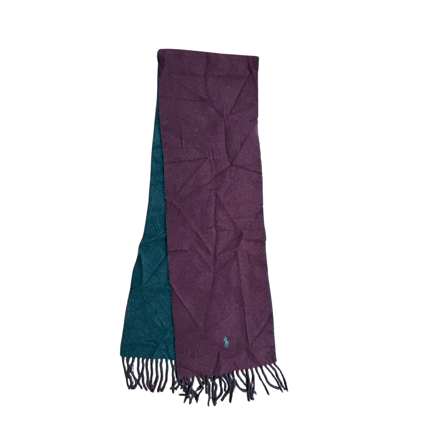 POLO RALPH LAUREN- Sciarpa bicolore verde e viola