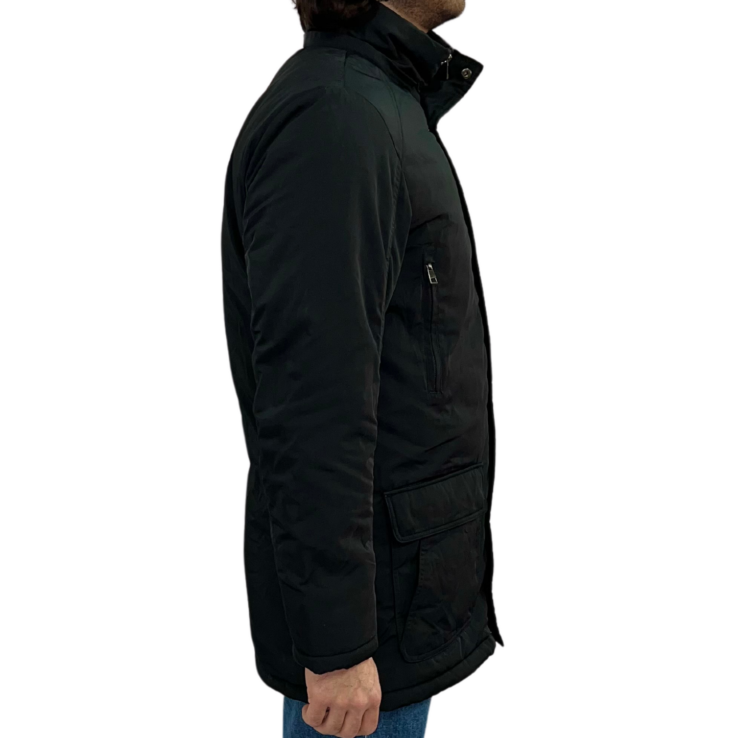 WINDROSE - Parka Olaf nero con cappuccio removibile