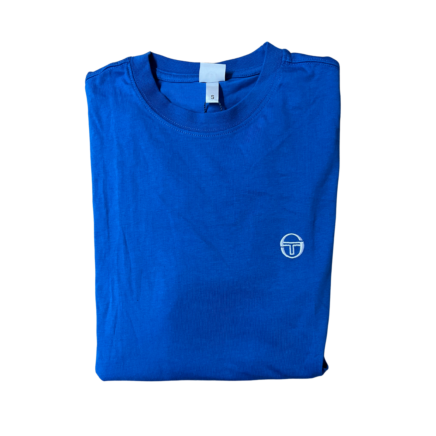 SERGIO TACCHINI- T-shirt azzurra con logo bianco