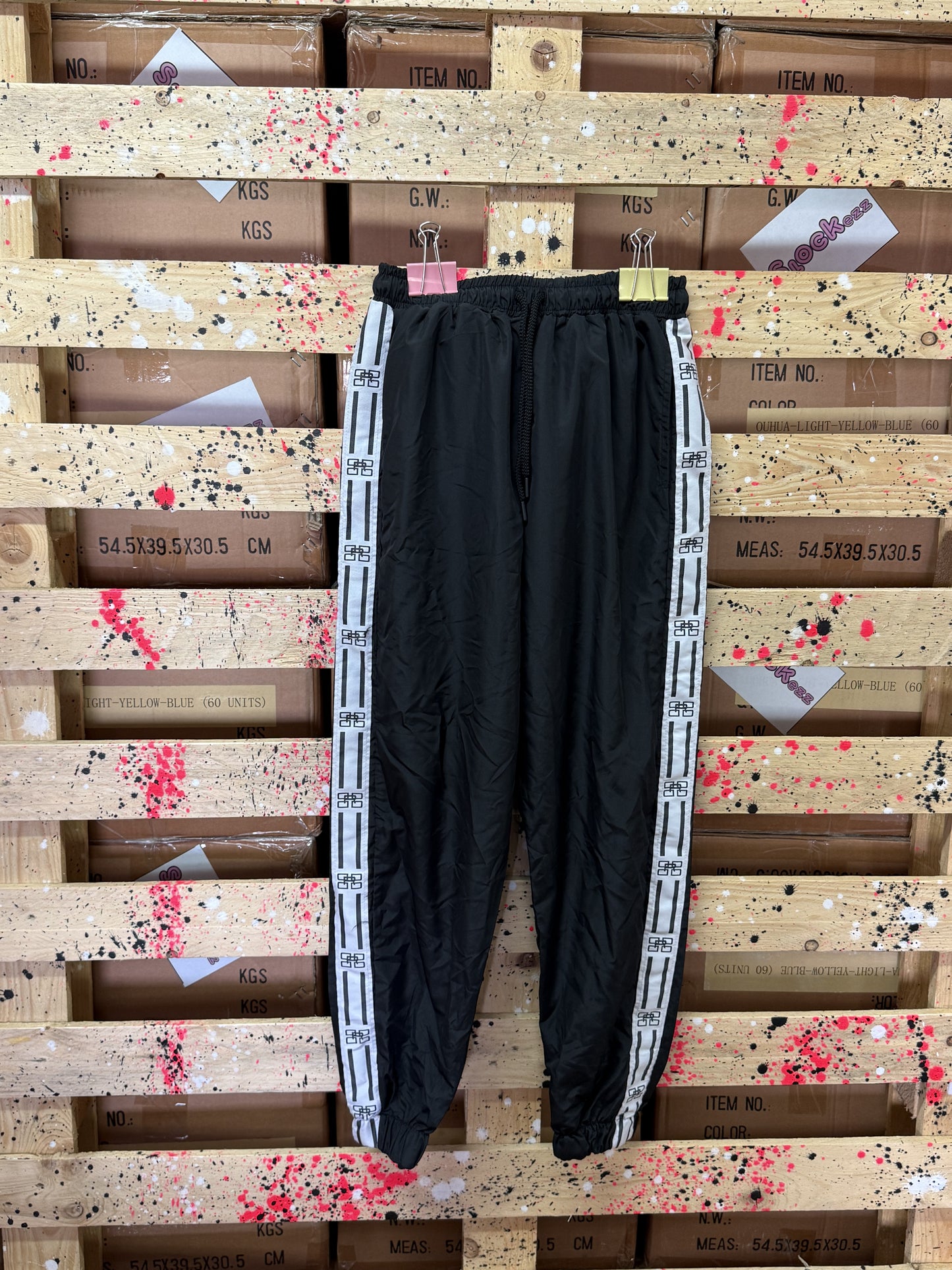 DIEGO RODRIGUEZ- Pantalone tuta acetato nero donna