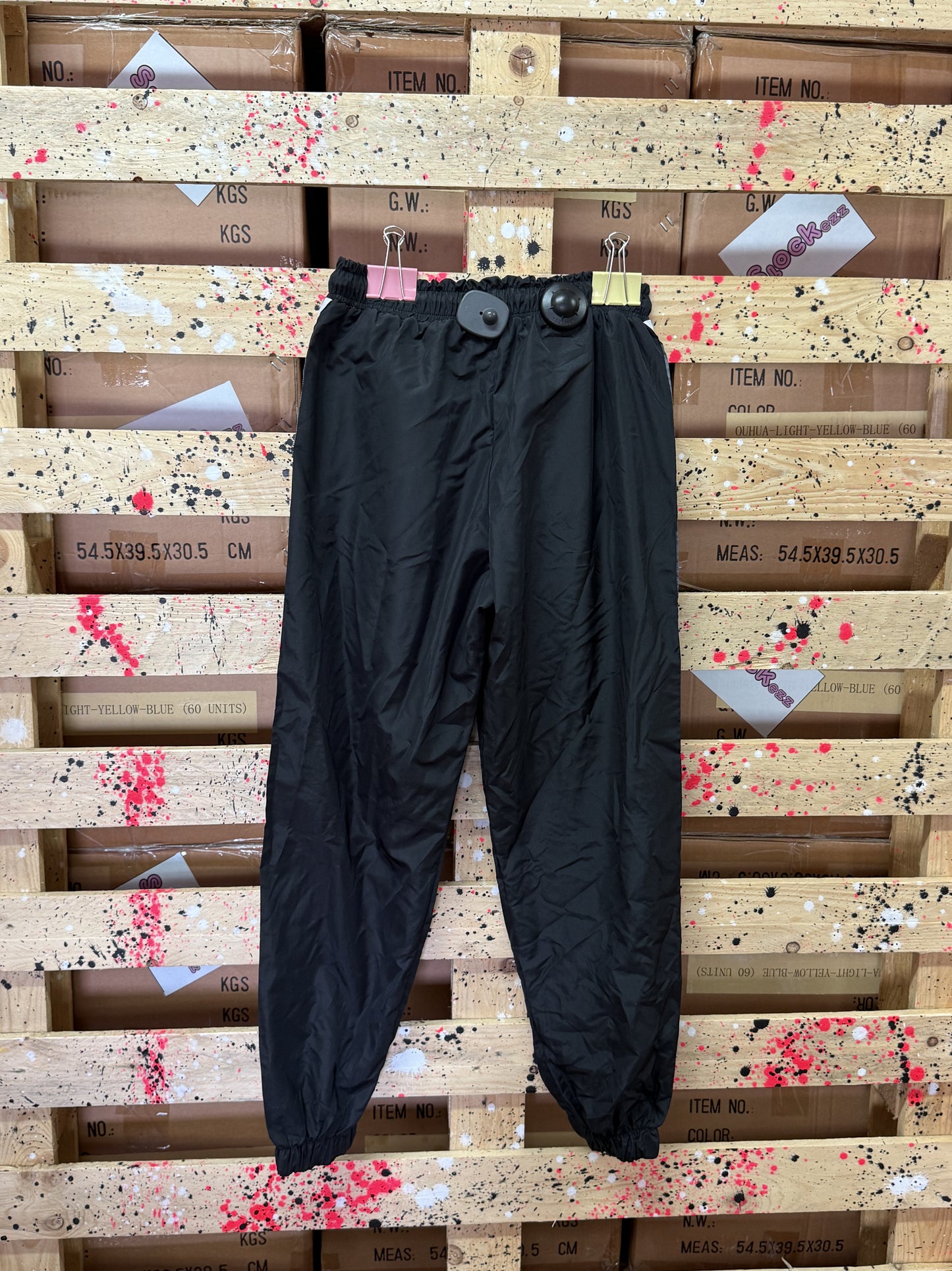 DIEGO RODRIGUEZ- Pantalone tuta acetato nero donna