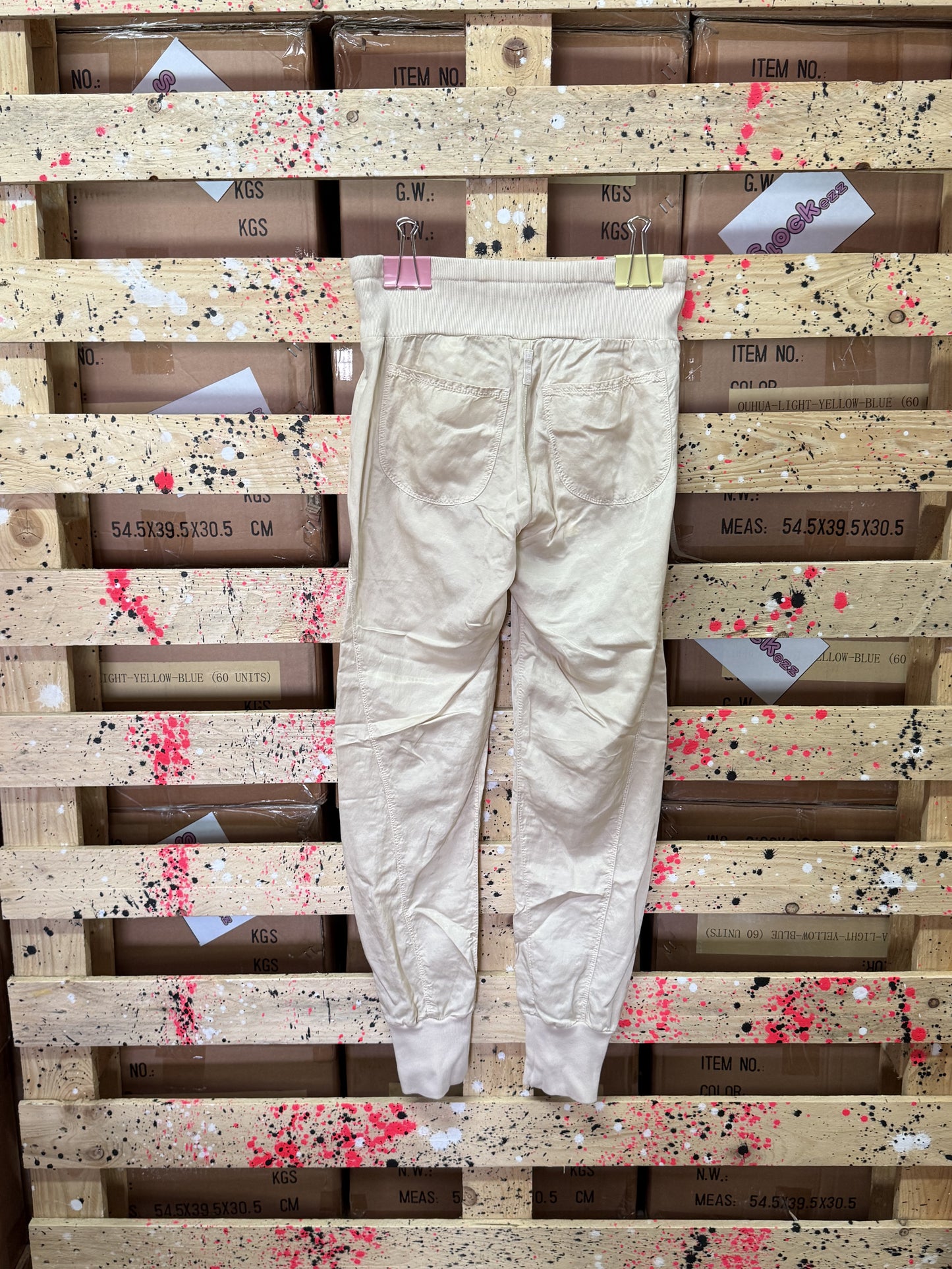 DEHA- Pantalone tuta beige donna
