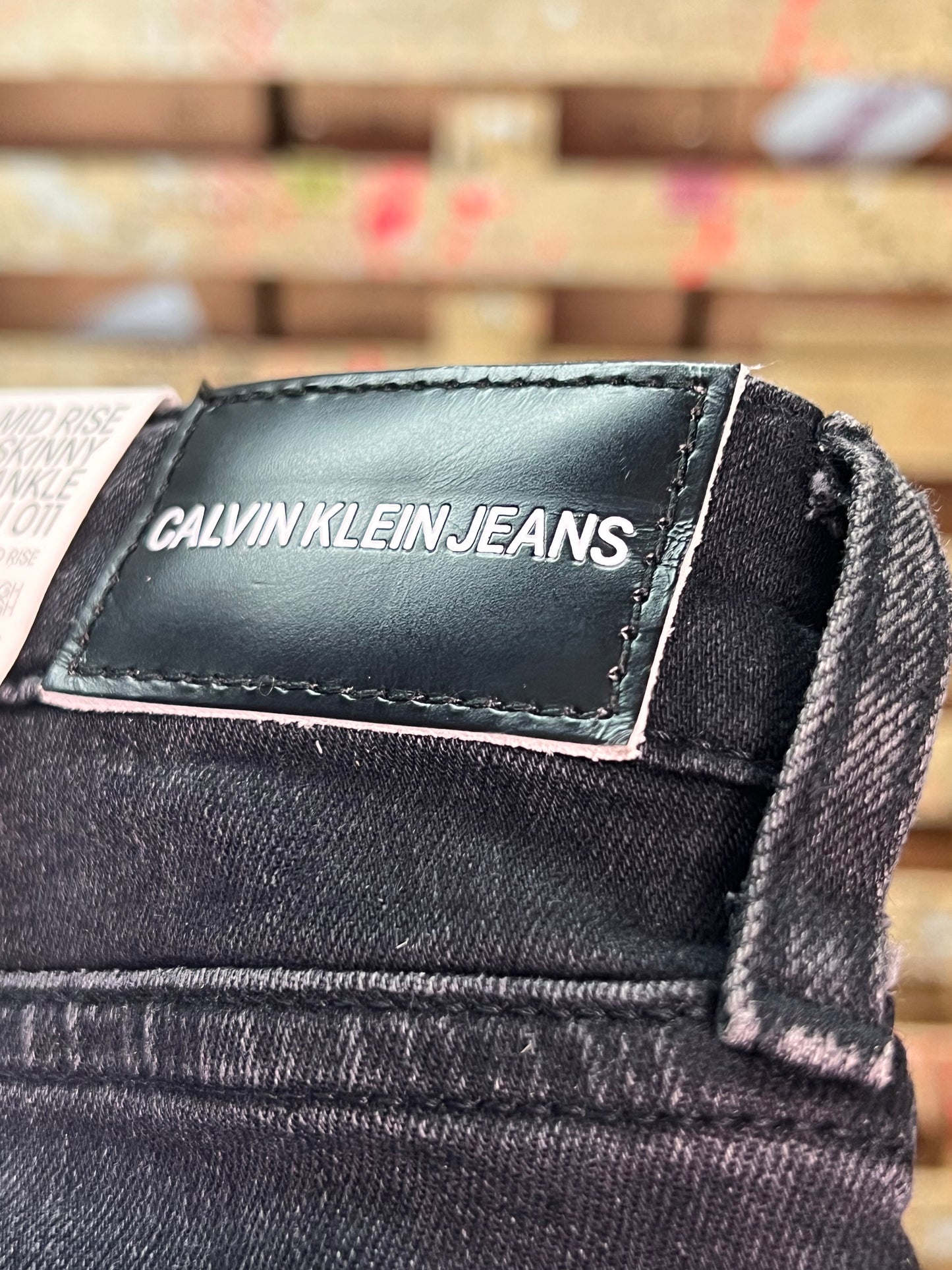 CALVIN KLEIN- Jeans nero skinny donna