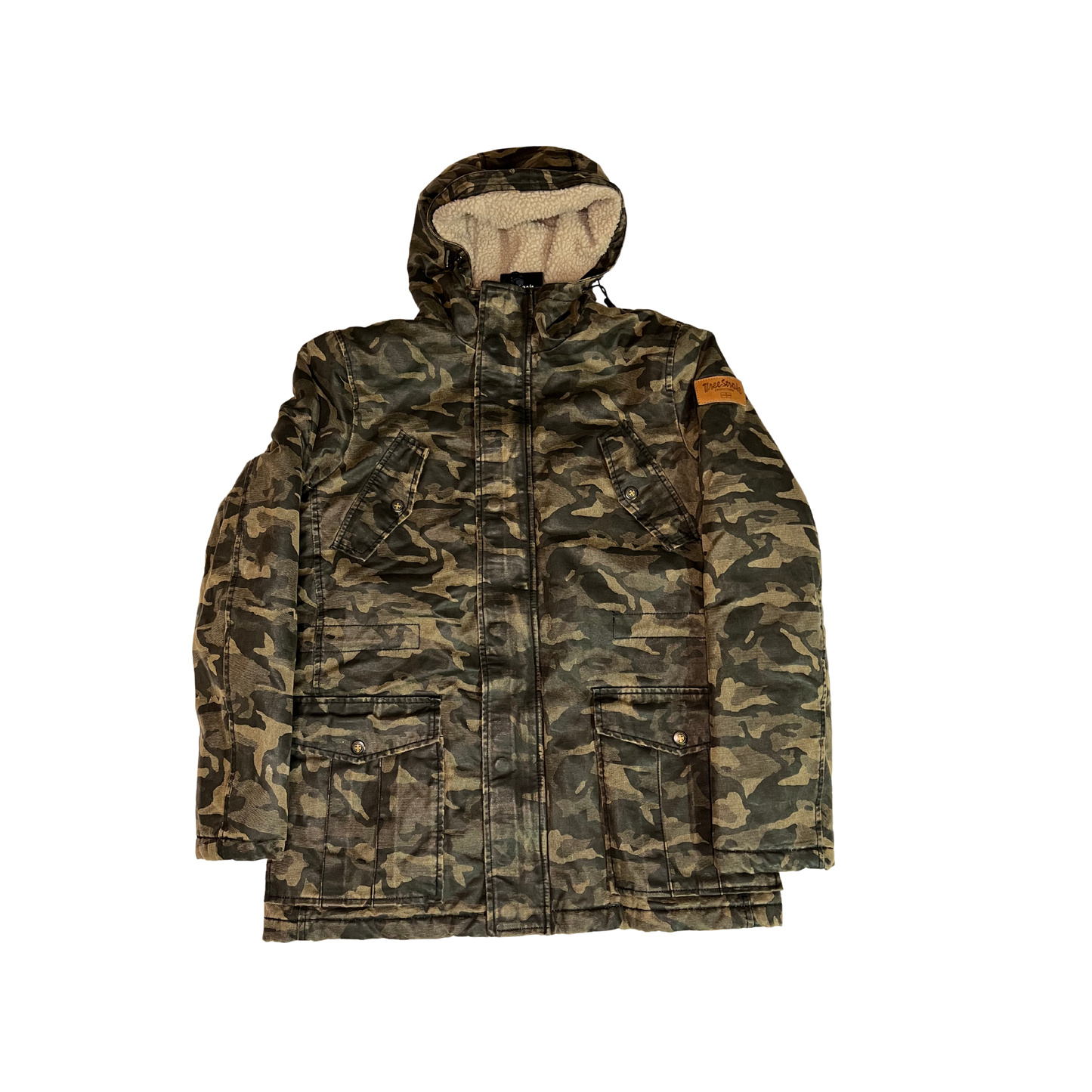 THREE STROKE - Parka camuflage