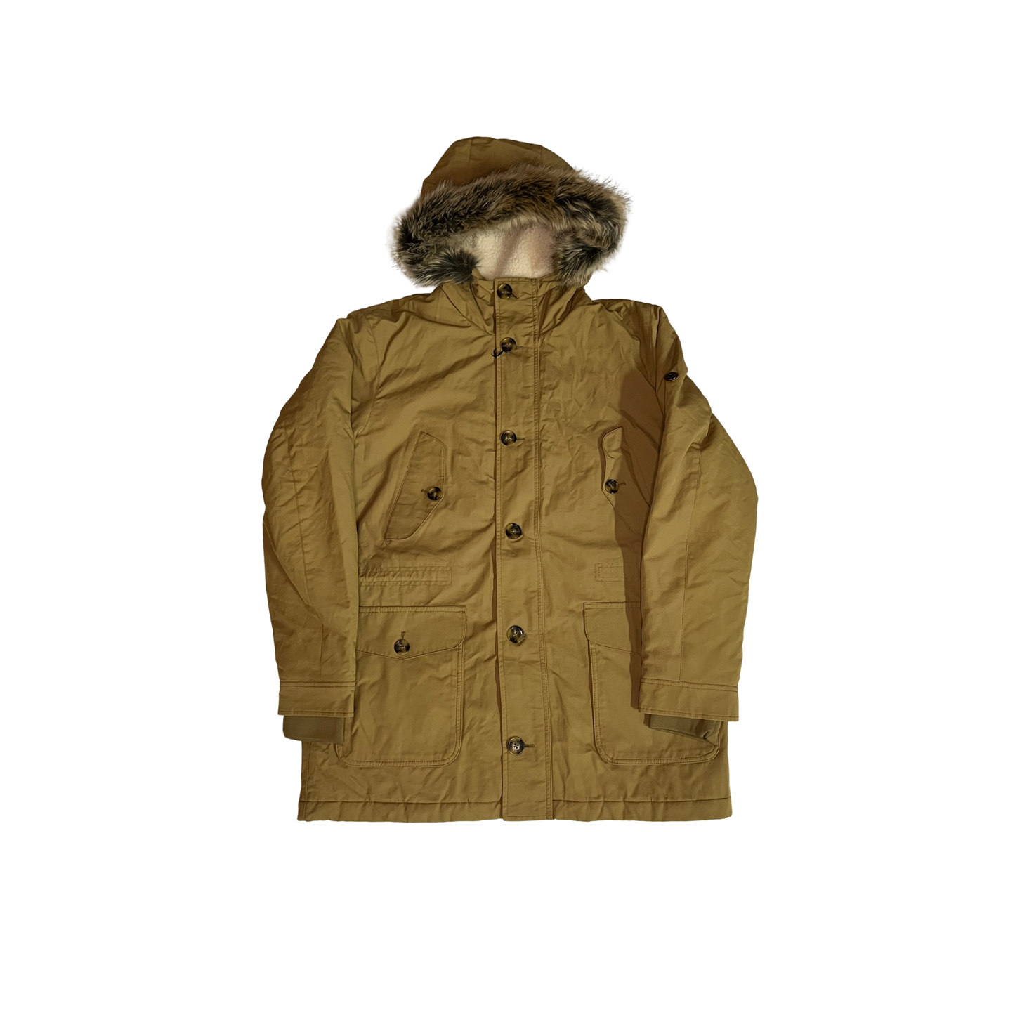 BEN SHERMAN - Parka Quilted con pelliccia