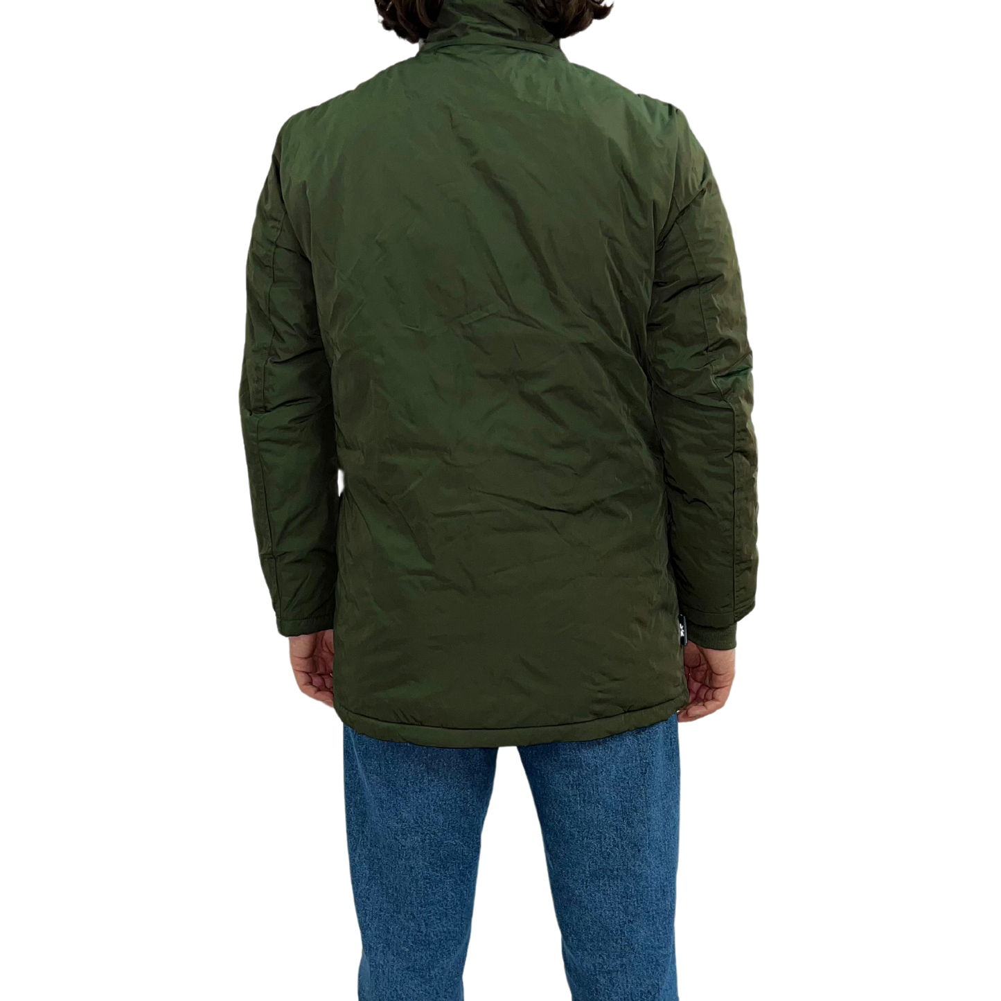 WINDROSE - Parka Olaf verde con cappuccio removibile