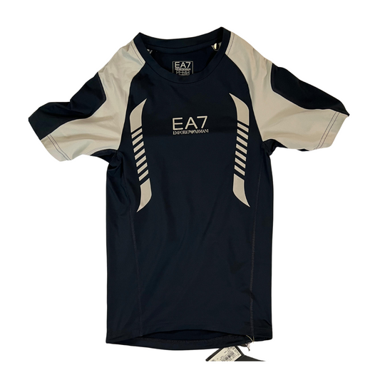 ARMANI- T-SHIRT TRAIN JUNIOR BLU