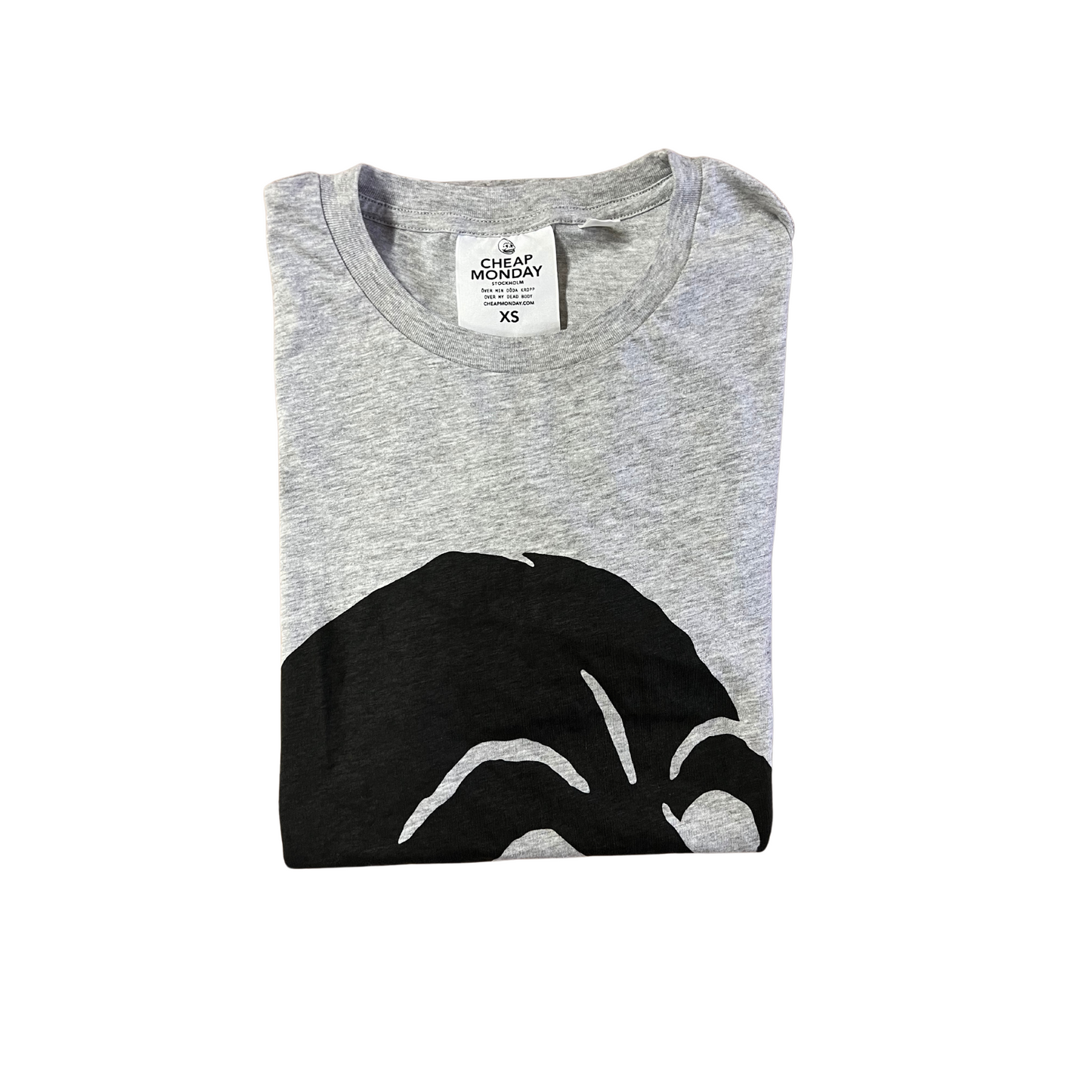 CHEAP MONDAY- T-shirt grigia con stampa