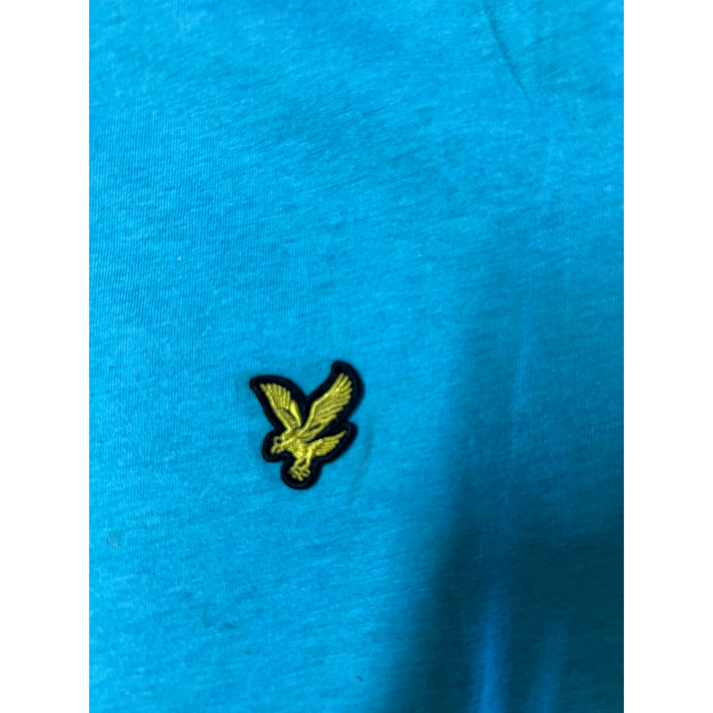 LYLE & SCOTT- T-shirt azzurra con logo