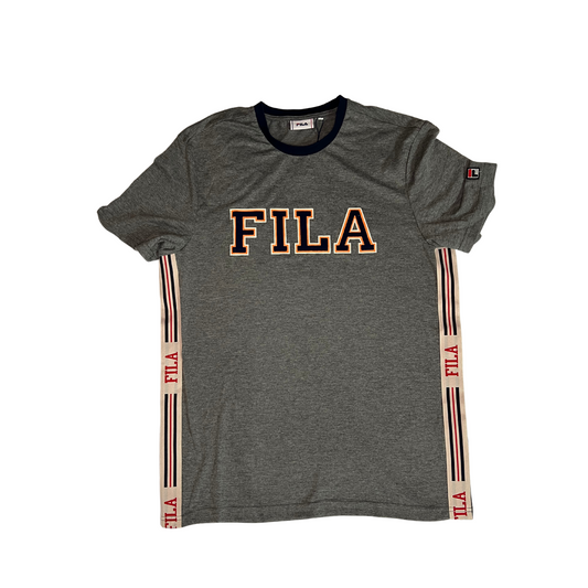 FILA- T-shirt grigia con scritta