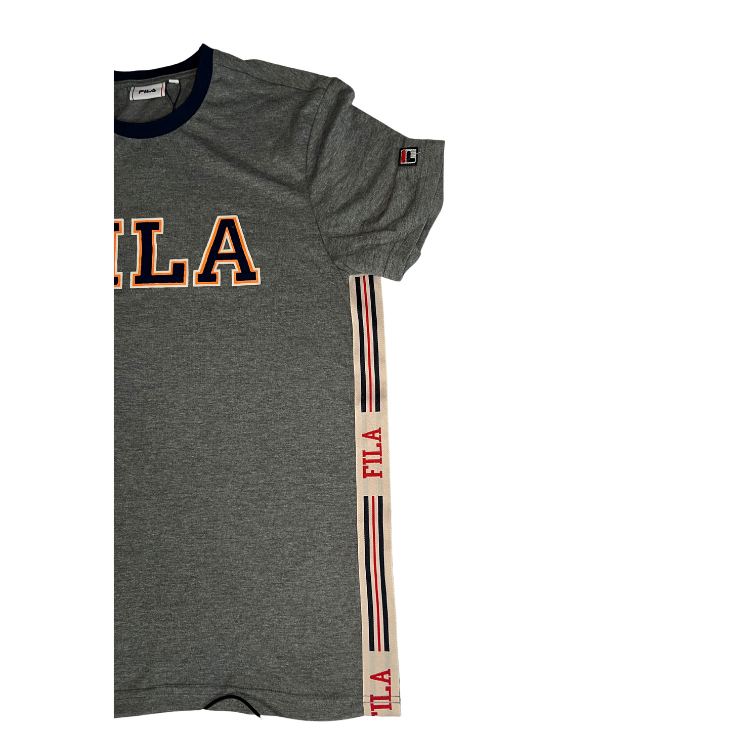 FILA- T-shirt grigia con scritta