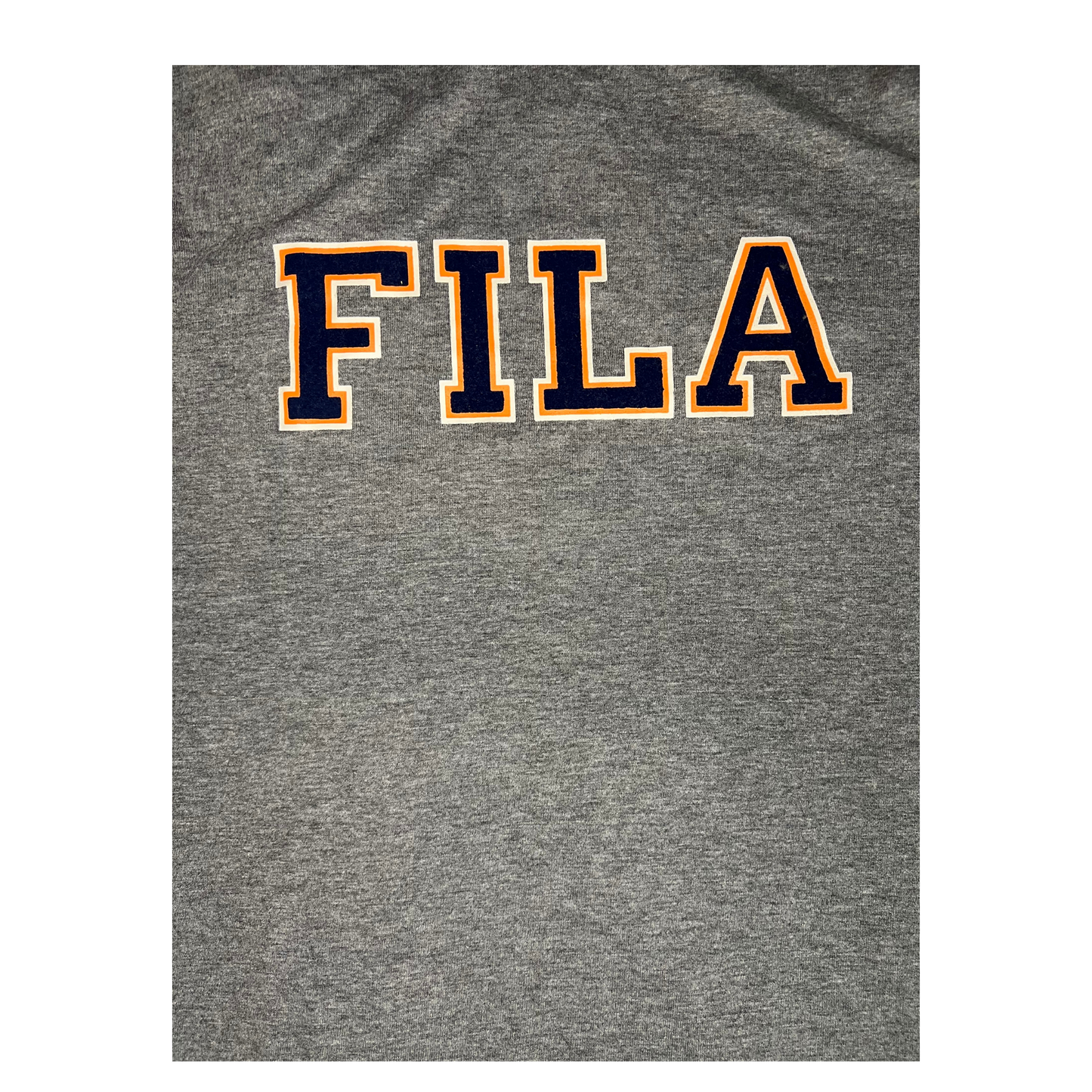 FILA- T-shirt grigia con scritta