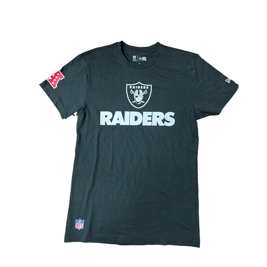 NEW ERA- T-shirt Raiders nera con logo