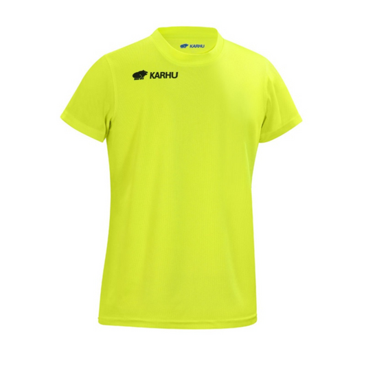 KARHU- T SHIRT SPORTIVA GIALLO FLUO