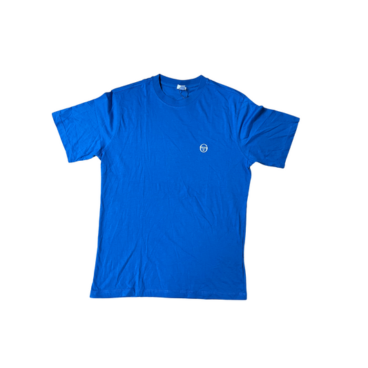 SERGIO TACCHINI- T-shirt azzurra con logo bianco