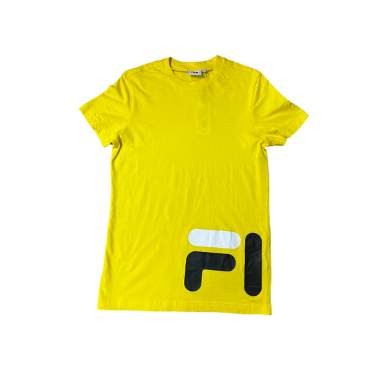 FILA- T-shirt gialla con scritta