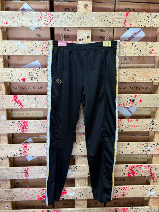 KAPPA - Pantalone di tuta rifiniture oro