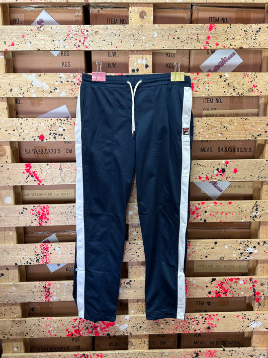 FILA - Pantalone tuta Classic blu con banda laterale
