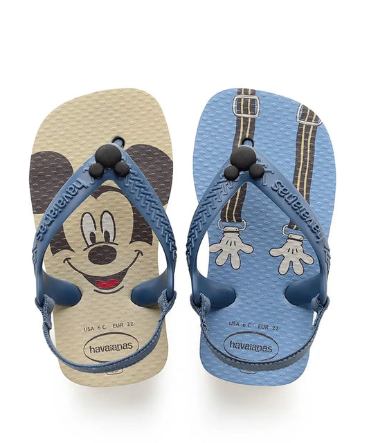 HAVAIANAS- Topolino bianco e azzurre