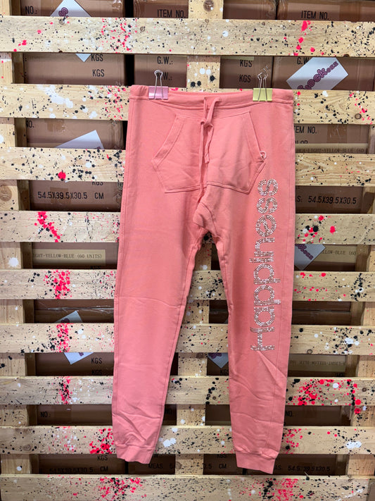 HAPPINESS - Pantalone tuta donna rosa