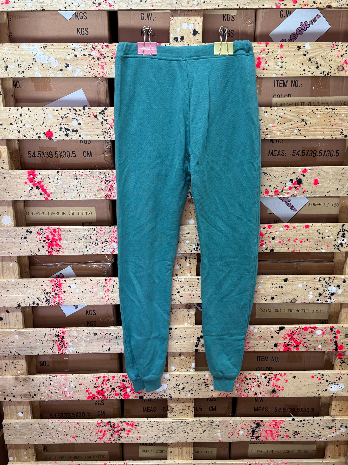 HAPPINESS - Pantalone di tuta donna turchese