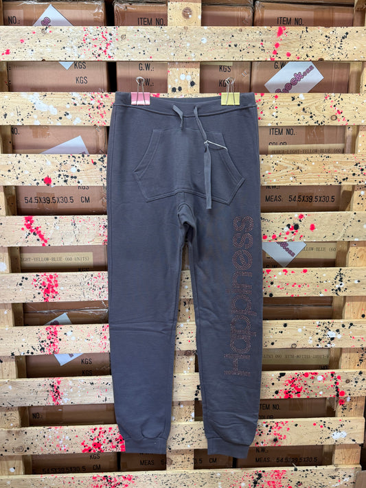 HAPPINESS - Pantalone tuta donna grigio