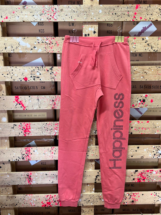 HAPPINES- Pantalone di tutta donna salmone