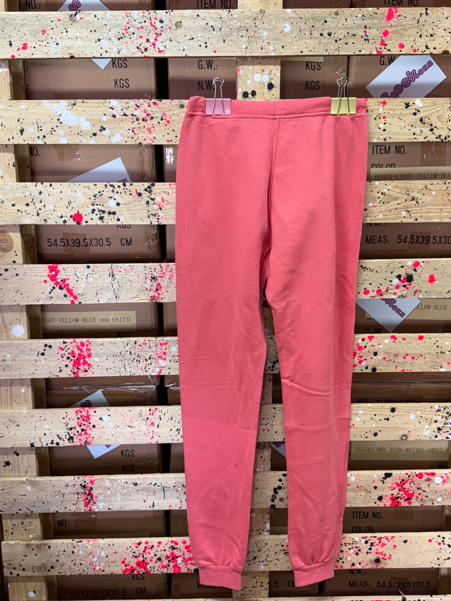 HAPPINES- Pantalone di tutta donna salmone