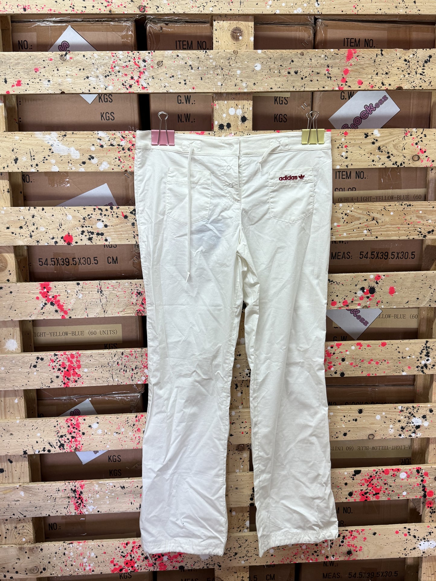 ADIDAS- Pantalone donna bianco