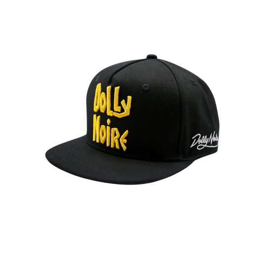 DOLLY NOIRE - BERRETTO - NERO SCRITTA GIALLA